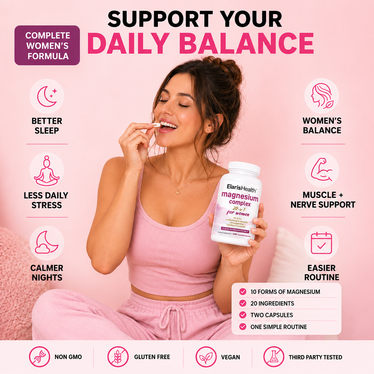 Elaris - 20 in 1 Magnesium Complex for Women